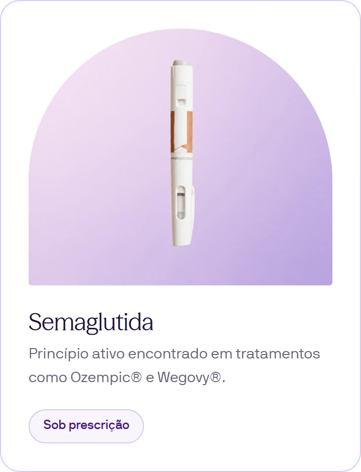Opção de tratamento disponível apenas sob prescrição médica