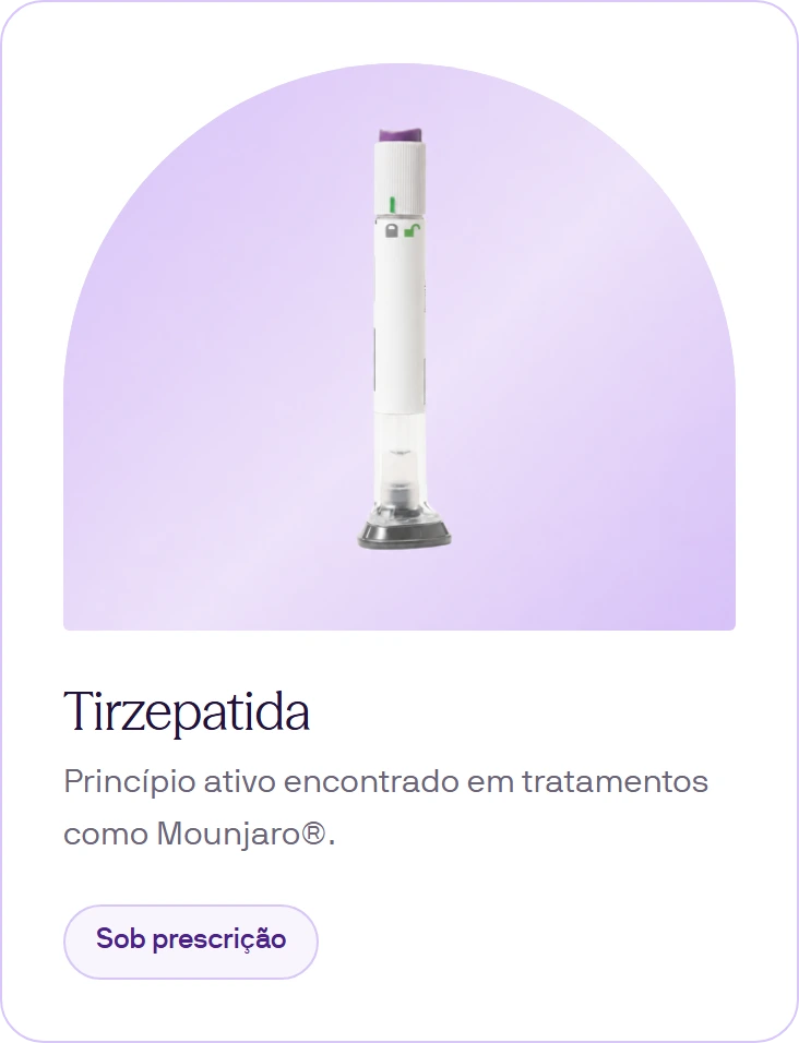Opção de tratamento disponível apenas sob prescrição médica