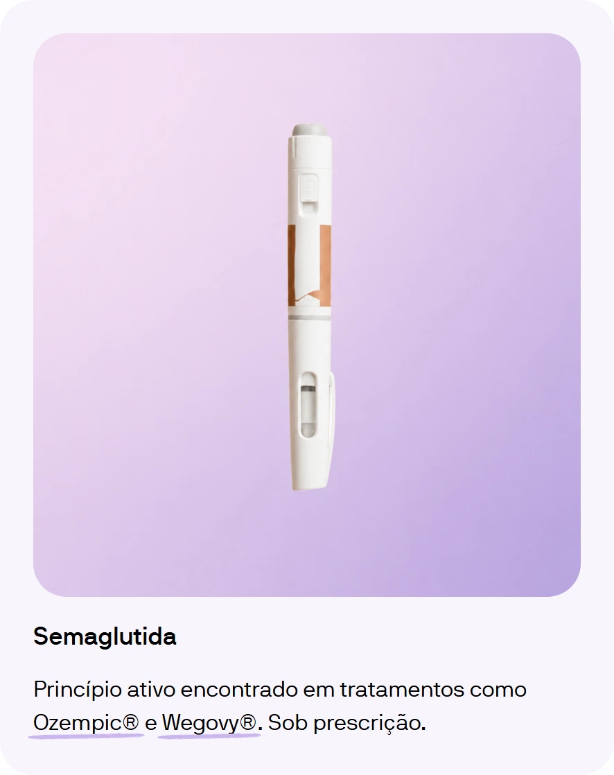 Opção de tratamento disponível apenas sob prescrição médica