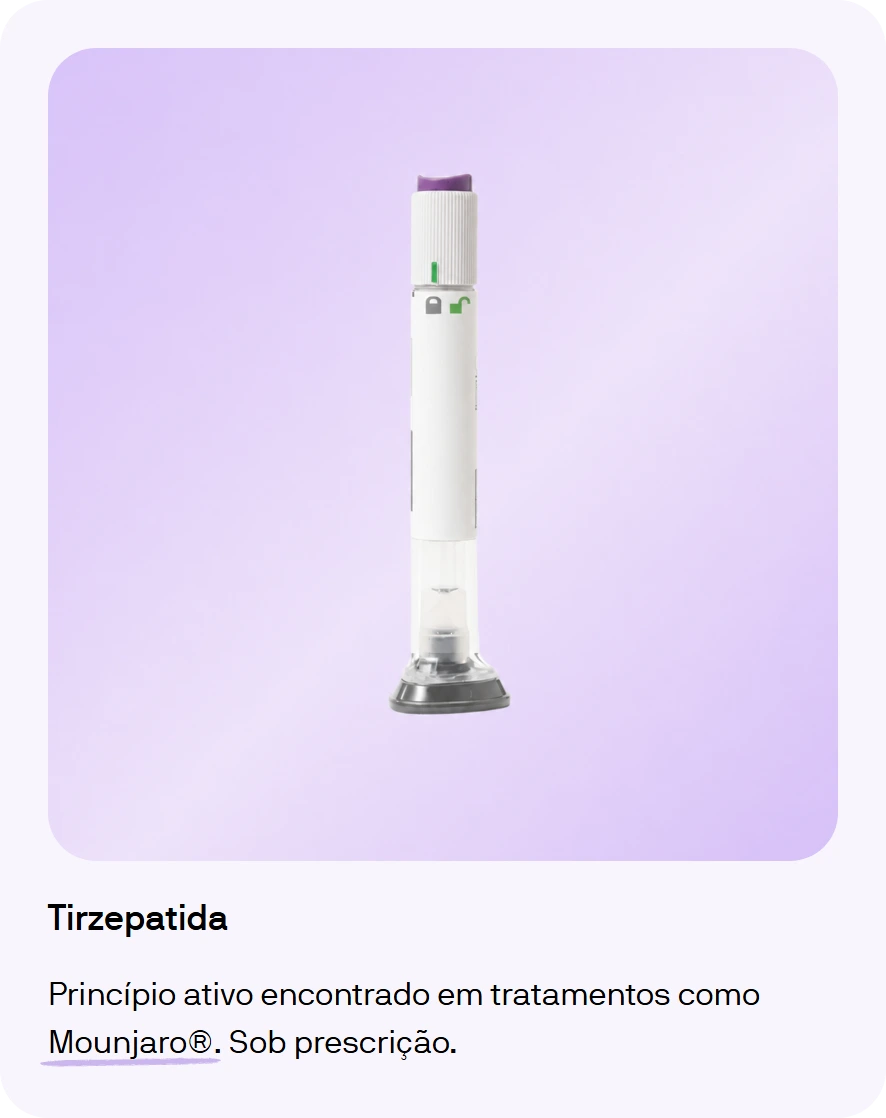 Opção de tratamento disponível apenas sob prescrição médica